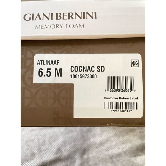 Atlinaa Wedge Riding Boots, size 6.5 color cognac - Picture 8 of 8